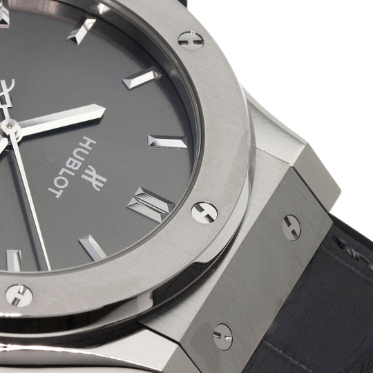 HUBLOT Watches Mechanical Automatic 511.NX.7071.LR Titanium, Rubber Silver Classic Fusion Racing Gray Unused gray dial mens Used Authentic