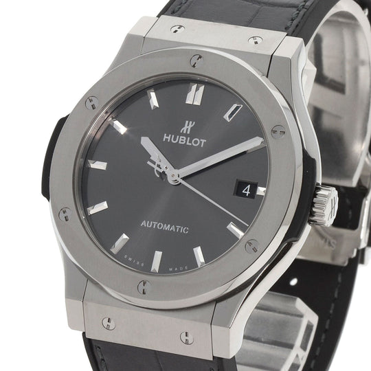HUBLOT Watches Mechanical Automatic 511.NX.7071.LR Titanium, Rubber Silver Classic Fusion Racing Gray Unused gray dial mens Used Authentic