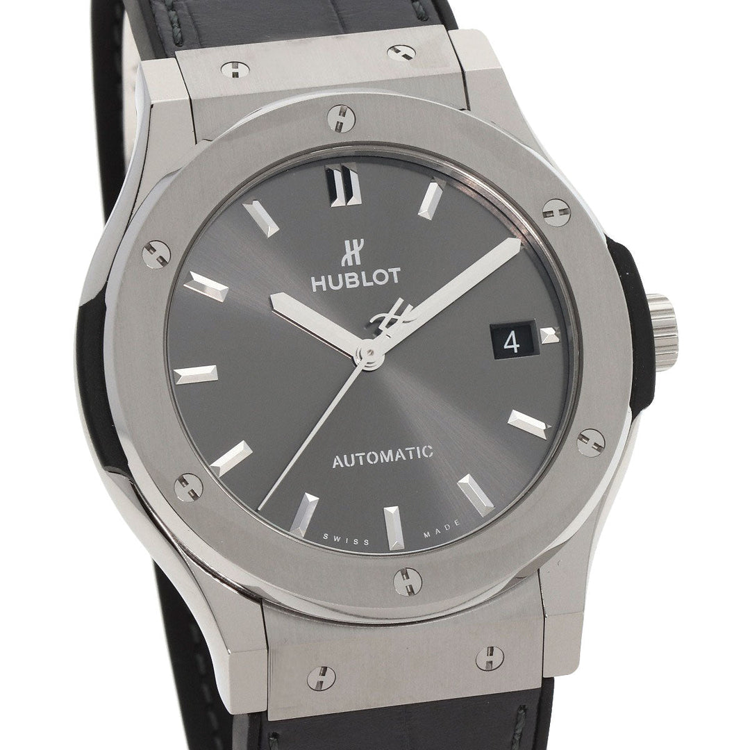HUBLOT Watches Mechanical Automatic 511.NX.7071.LR Titanium, Rubber Silver Classic Fusion Racing Gray Unused gray dial mens Used Authentic