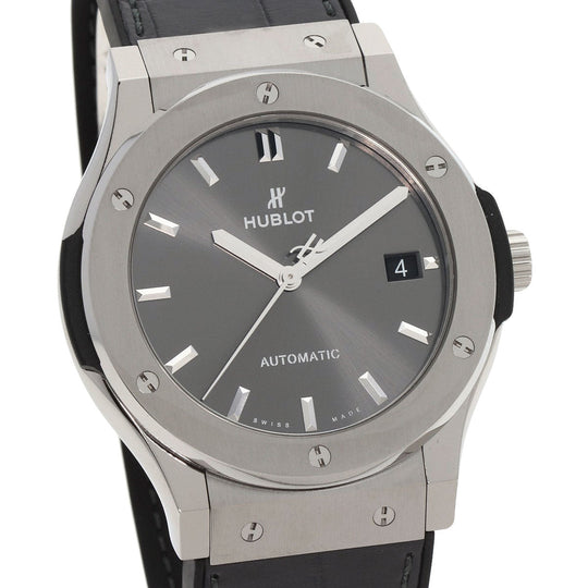 HUBLOT Watches Mechanical Automatic 511.NX.7071.LR Titanium, Rubber Silver Classic Fusion Racing Gray Unused gray dial mens Used Authentic