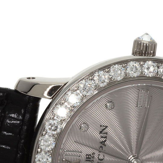 Blancpain Watches Mechanical Automatic B0096A 192GC K18WG , Leather , Diamond Silver Lady Bird Bezel Diamond Manufacturer Complete Silver dial Women Used Authentic