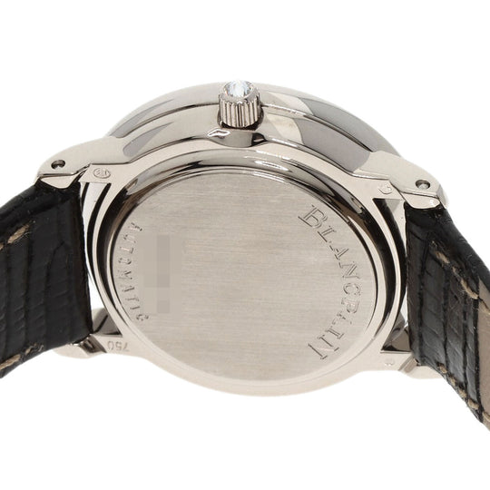 Blancpain Watches Mechanical Automatic B0096A 192GC K18WG , Leather , Diamond Silver Lady Bird Bezel Diamond Manufacturer Complete Silver dial Women Used Authentic