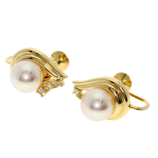 TASAKI Earring 18K Yellow Gold gold Akoya pearl Pearl