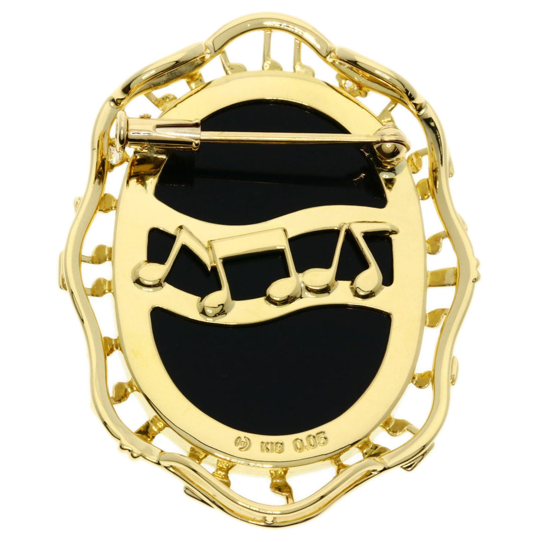 TASAKI Brooch 18K Yellow Gold gold Stone cameo diamond