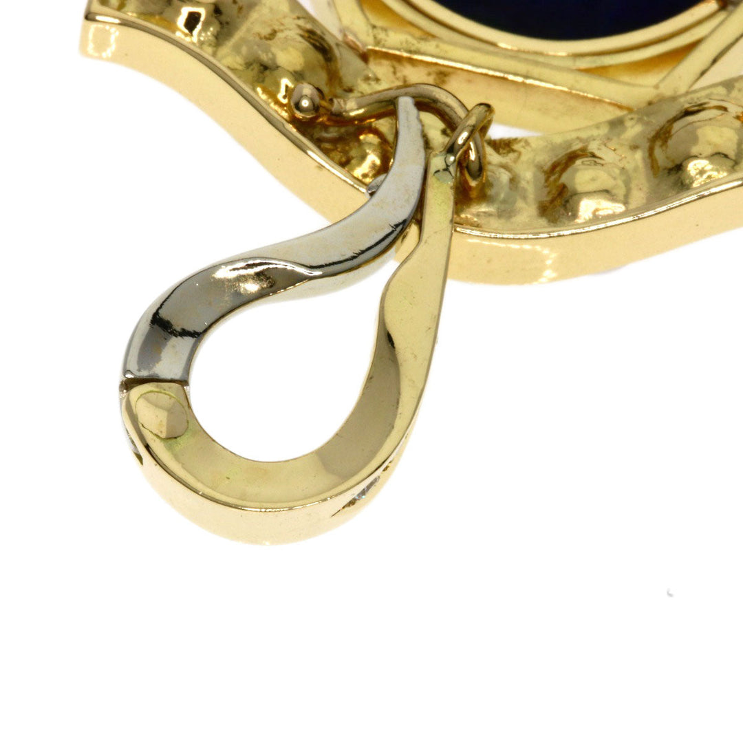 MITSUO KAJI Brooch K18YG , PT900 gold Pearl Ruby Diamond Women Used Authentic