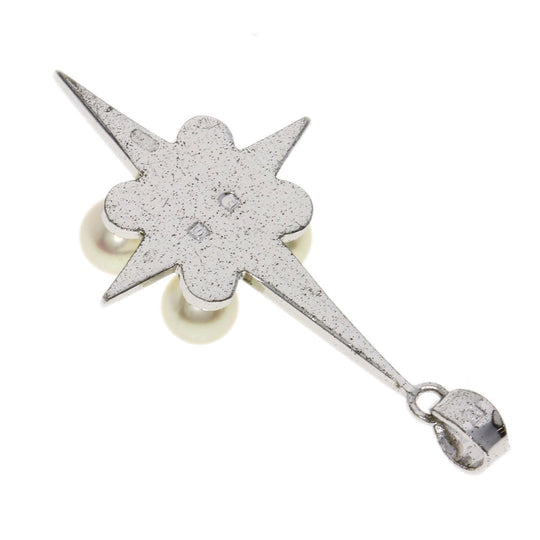 MIKIMOTO Pendant top SV Silver Baby pearl Pearl Women Used Authentic