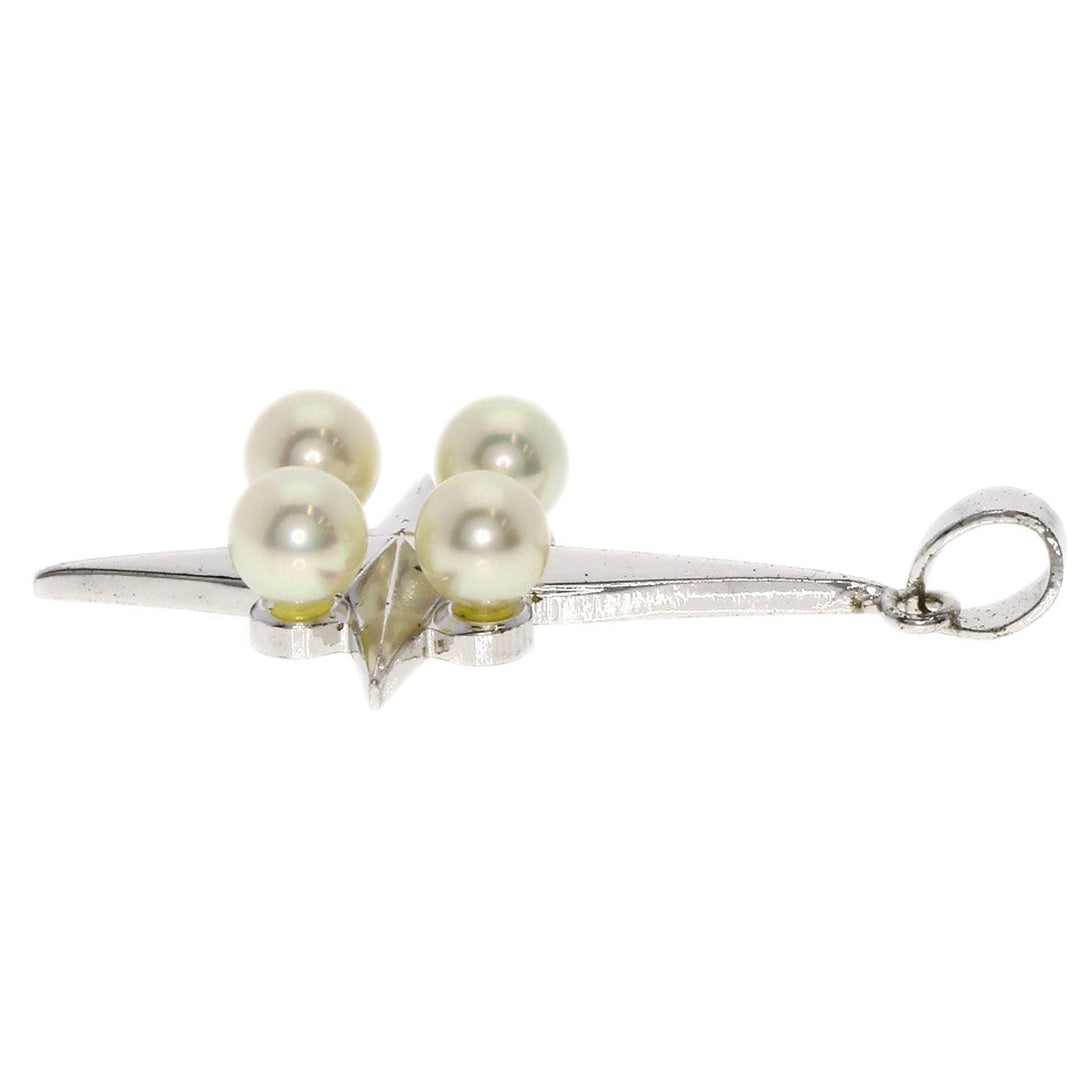 MIKIMOTO Pendant top SV Silver Baby pearl Pearl Women Used Authentic