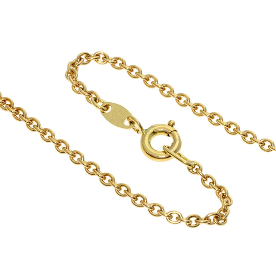 WALTHAM Necklace 18K Yellow Gold gold Swing diamond Women Used Authentic