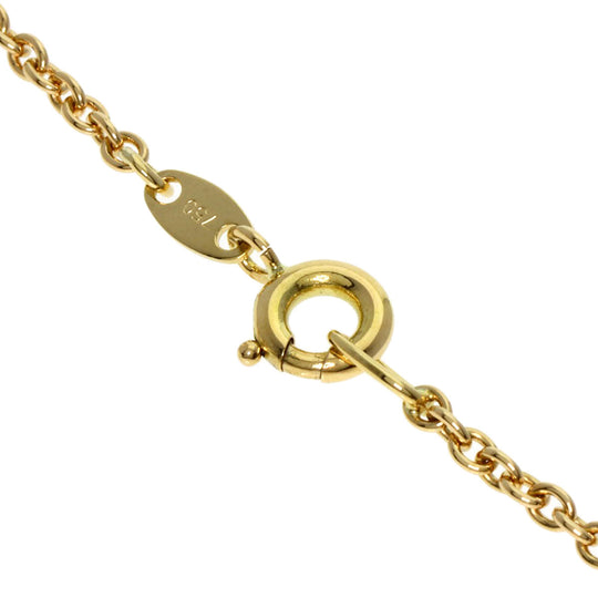 WALTHAM Necklace 18K Yellow Gold gold Swing diamond Women Used Authentic