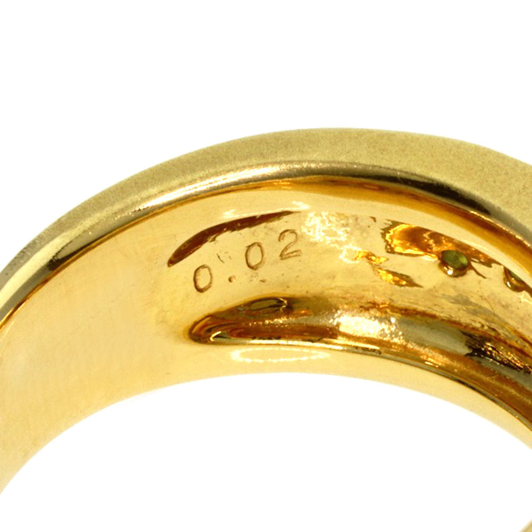 TASAKI Ring 18K Yellow Gold gold Golden Pearl Multicolor Diamond Women Used Authentic