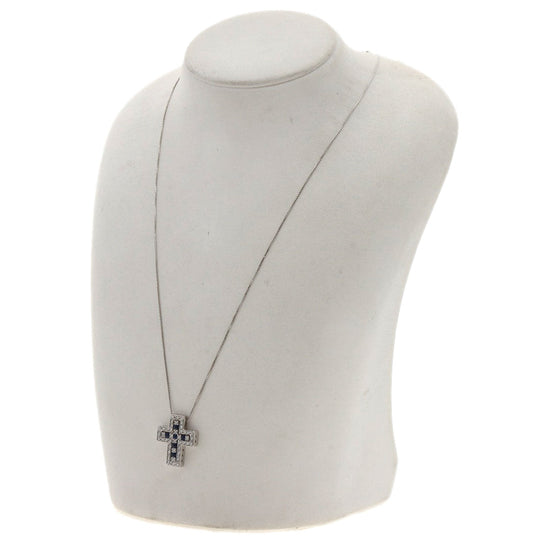 Damiani Necklace K18WG Silver Belle Epoque Sapphire Diamond