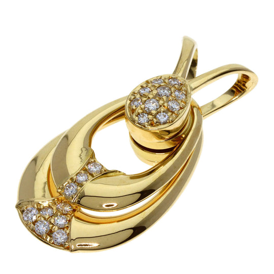 WALTHAM Pendant top 18K Yellow Gold gold Swing diamond
