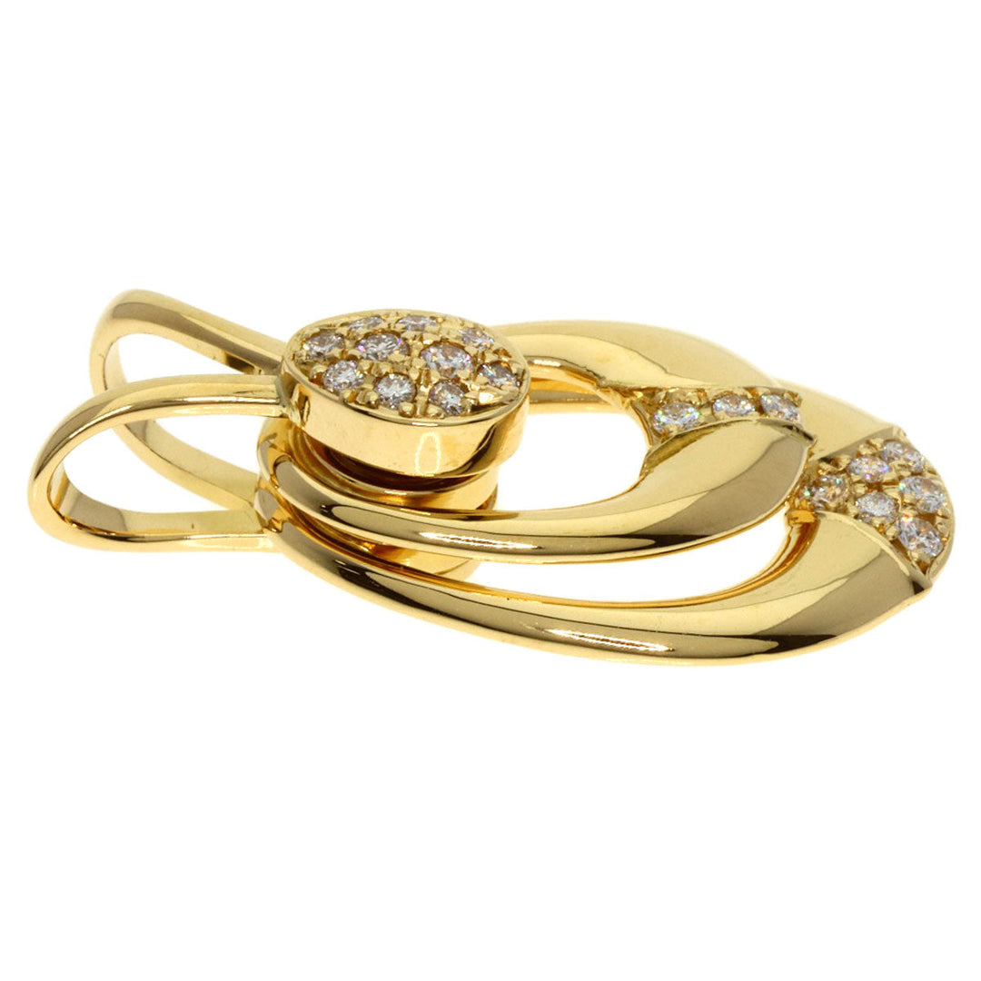 WALTHAM Pendant top 18K Yellow Gold gold Swing diamond
