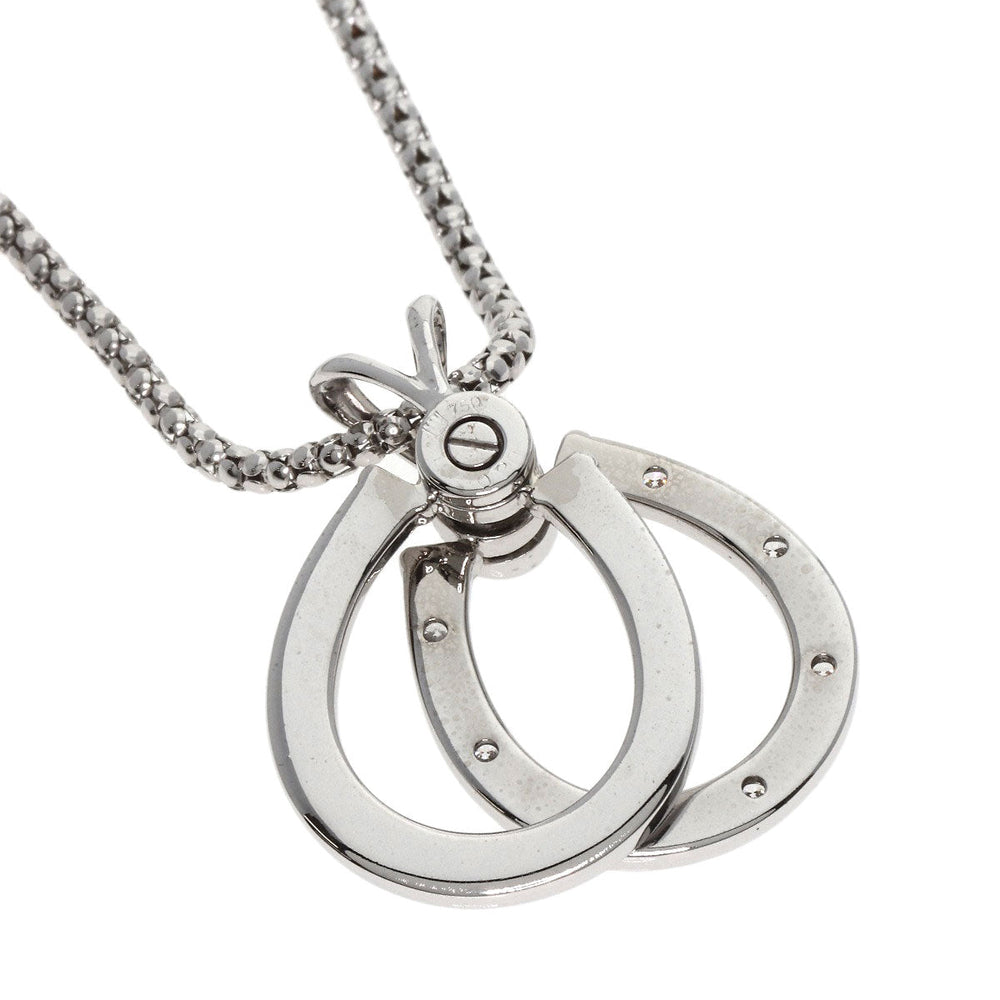 WALTHAM Necklace K18WG Silver Swing diamond