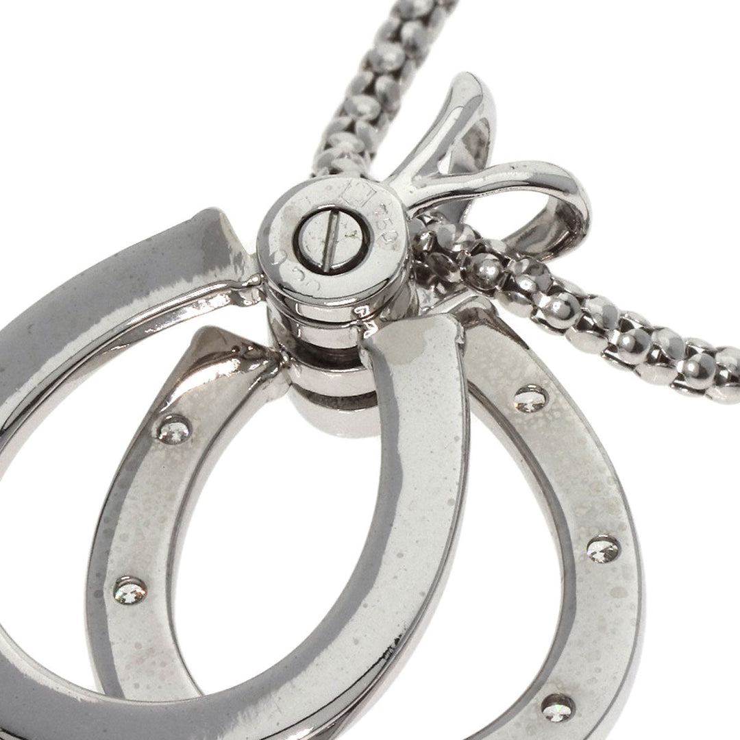 WALTHAM Necklace K18WG Silver Swing diamond