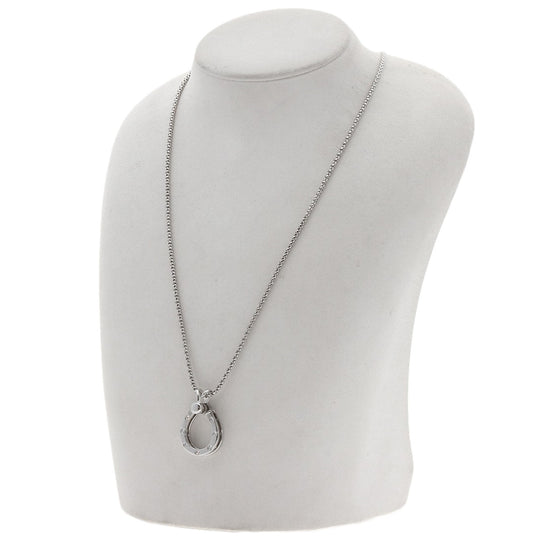 WALTHAM Necklace K18WG Silver Swing diamond