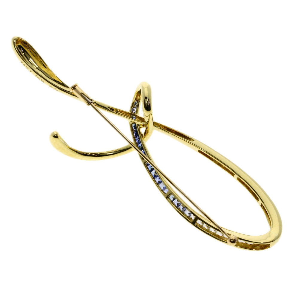 JUNE Brooch 18K Yellow Gold gold sapphire