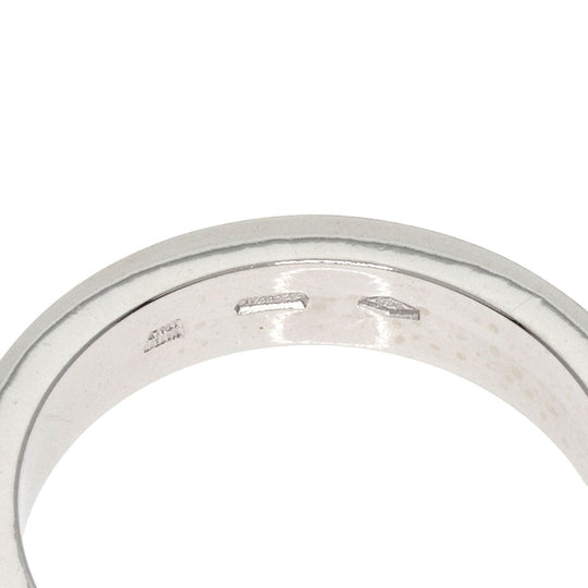 BVLGARI Ring K18WG Silver Double logo 1P Diamond