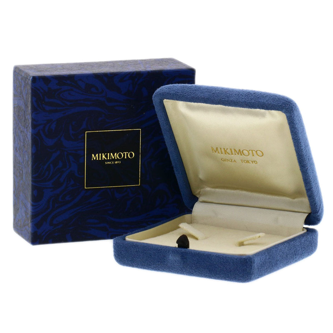 MIKIMOTO Necklace 18K Yellow Gold gold Pearl Diamond Rose motif