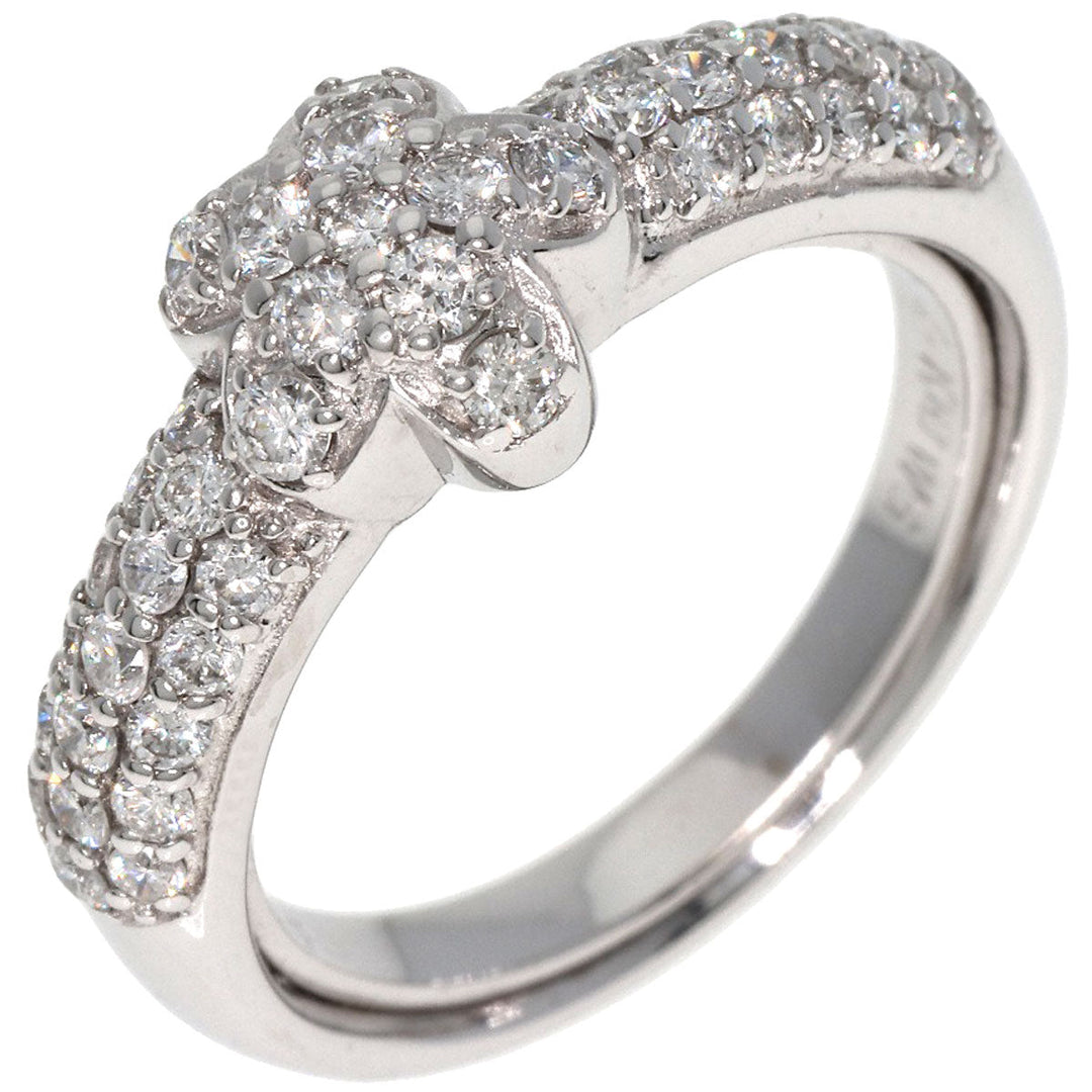 Ponte Vecchio Ring K18WG Silver Star motif Diamond
