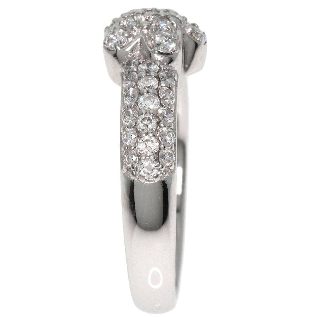 Ponte Vecchio Ring K18WG Silver Star motif Diamond