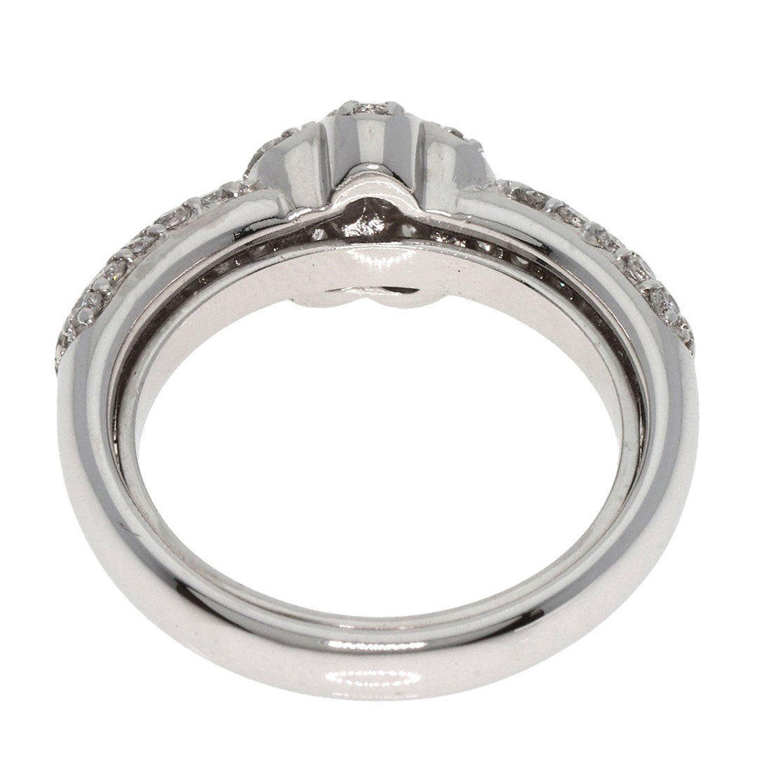 Ponte Vecchio Ring K18WG Silver Star motif Diamond