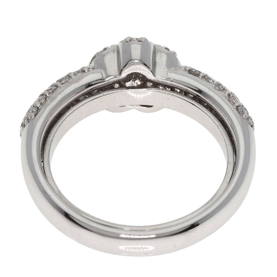 Ponte Vecchio Ring K18WG Silver Star motif Diamond