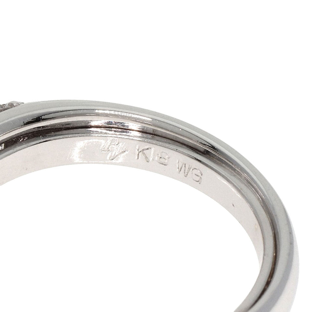 Ponte Vecchio Ring K18WG Silver Star motif Diamond