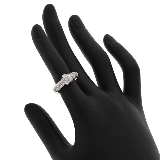Ponte Vecchio Ring K18WG Silver Star motif Diamond