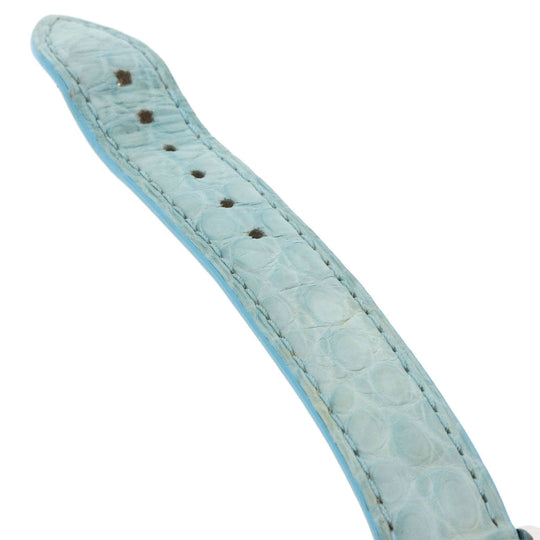 Chopard Watches Quartz 8509 Stainless Steel, Leather Silver Happy Sports Maker Complete White shell dial Women Used Authentic