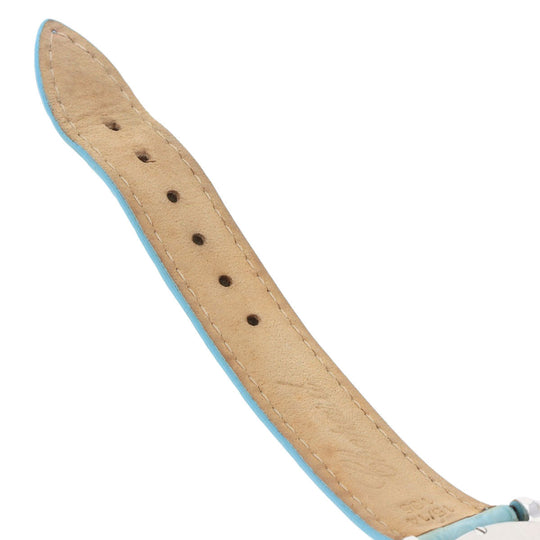 Chopard Watches Quartz 8509 Stainless Steel, Leather Silver Happy Sports Maker Complete White shell dial Women Used Authentic