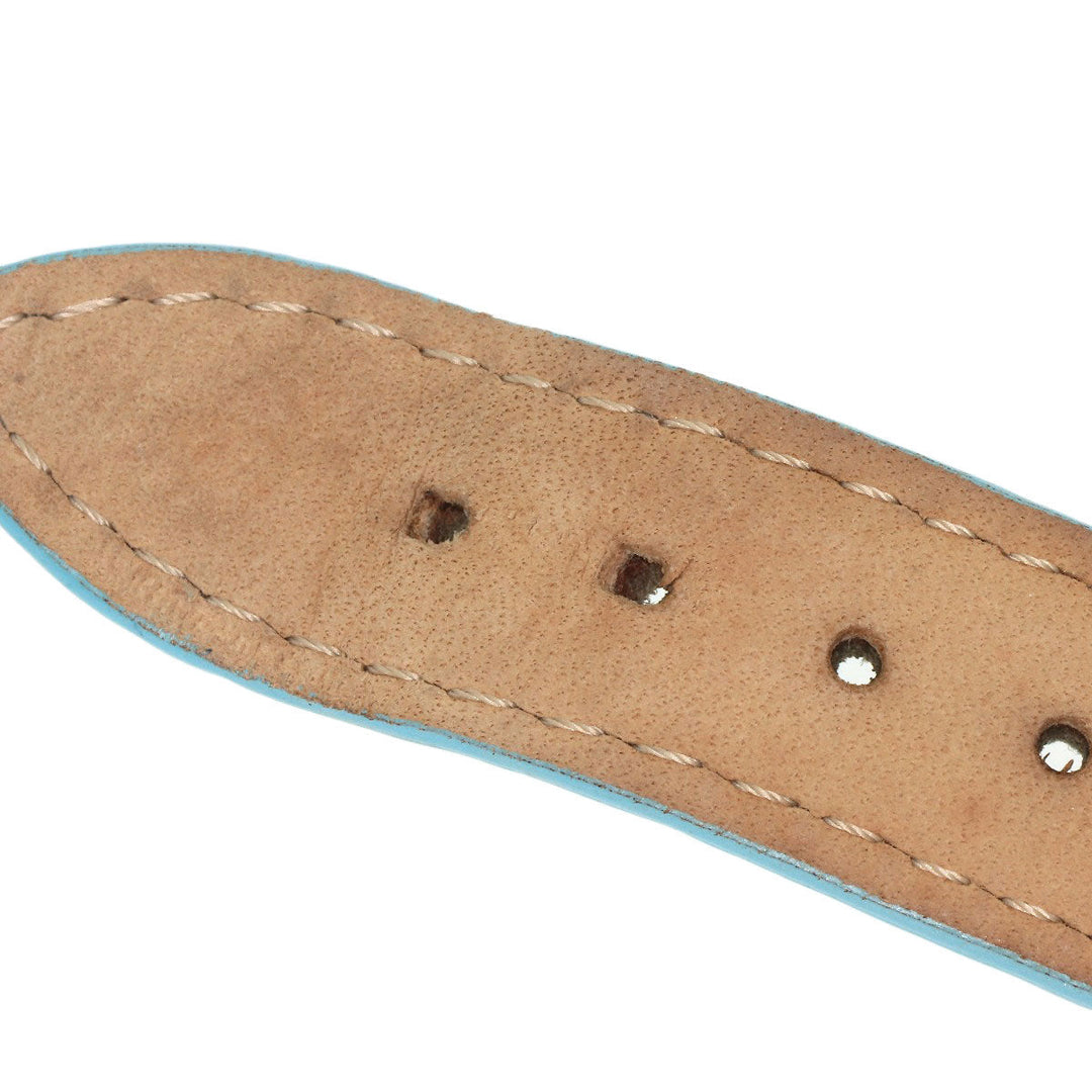 Chopard Watches Quartz 8509 Stainless Steel, Leather Silver Happy Sports Maker Complete White shell dial Women Used Authentic