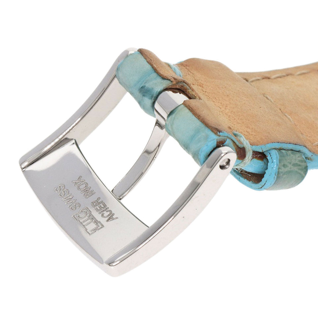 Chopard Watches Quartz 8509 Stainless Steel, Leather Silver Happy Sports Maker Complete White shell dial Women Used Authentic