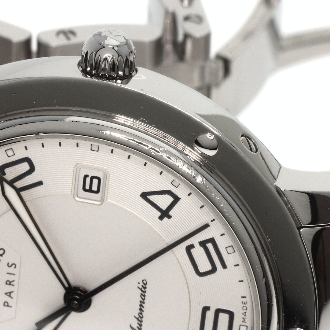 HERMES Watches Mechanical Automatic CP2.810 Stainless Steel , Stainless Steel Silver Clipper Classic white dial mens Used Authentic