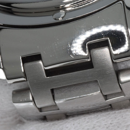 HERMES Watches Mechanical Automatic CP2.810 Stainless Steel , Stainless Steel Silver Clipper Classic white dial mens Used Authentic
