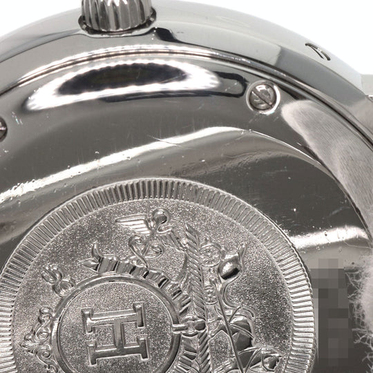 HERMES Watches Mechanical Automatic CP2.810 Stainless Steel , Stainless Steel Silver Clipper Classic white dial mens Used Authentic