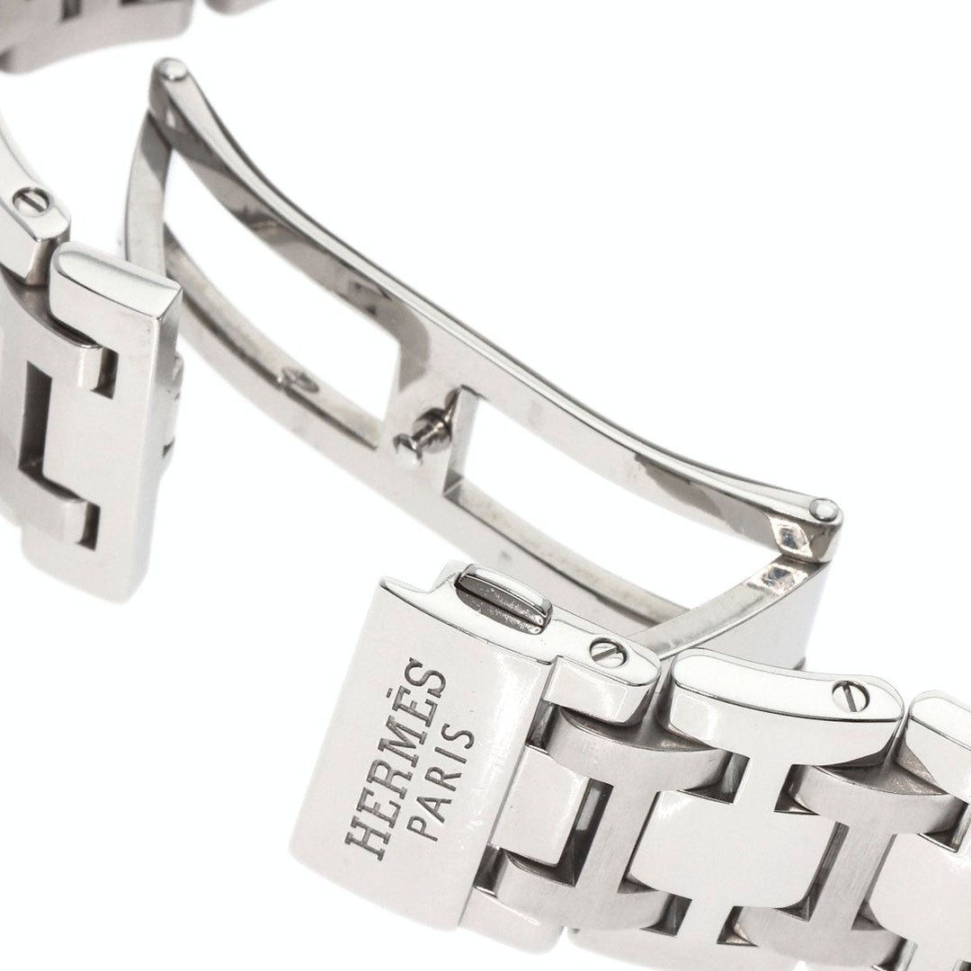 HERMES Watches Mechanical Automatic CP2.810 Stainless Steel , Stainless Steel Silver Clipper Classic white dial mens Used Authentic