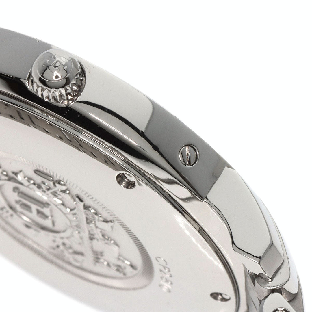 HERMES Watches Mechanical Automatic CP2.810 Stainless Steel , Stainless Steel Silver Clipper Classic white dial mens Used Authentic