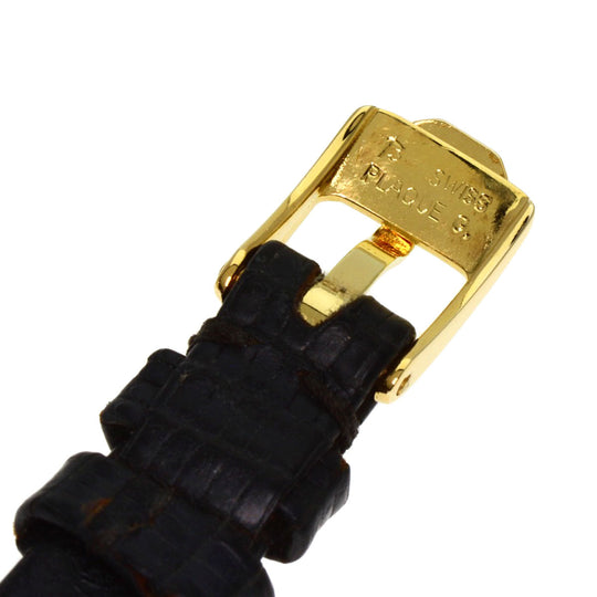 Chopard Watches Quartz 20/3095 K18YG, leather gold Happy diamond gold dial Women Used Authentic