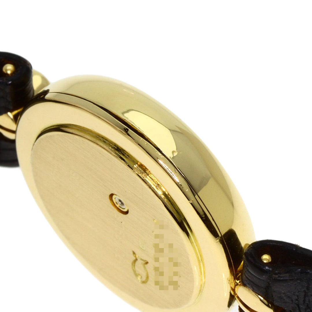 Chopard Watches Quartz 20/3095 K18YG, leather gold Happy diamond gold dial Women Used Authentic