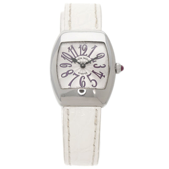 FRANCK MULLER Watches Quartz 2267QZ Stainless Steel, Leather Silver Grace Carbex Silver dial Women Used Authentic