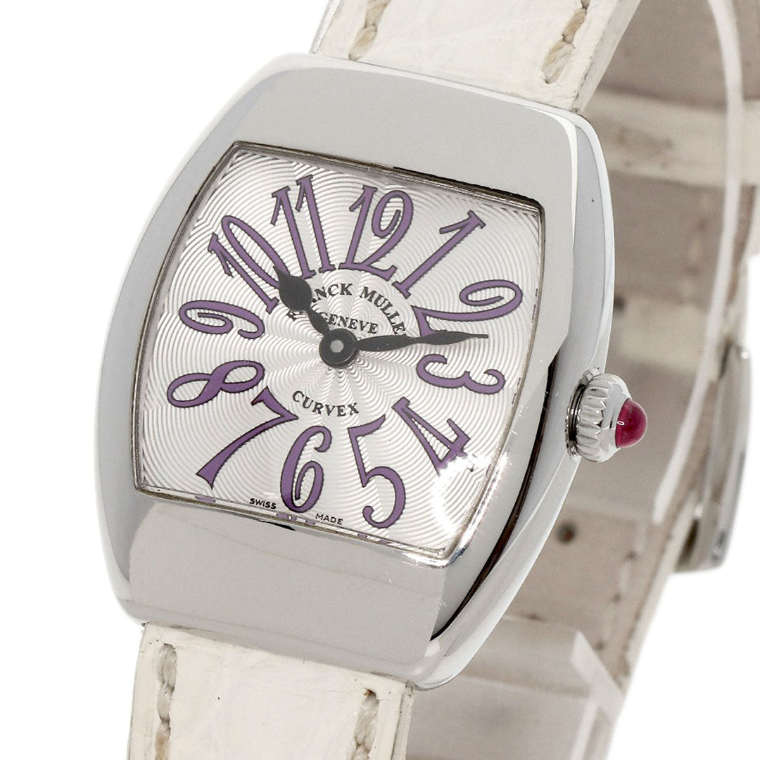 FRANCK MULLER Watches Quartz 2267QZ Stainless Steel, Leather Silver Grace Carbex Silver dial Women Used Authentic