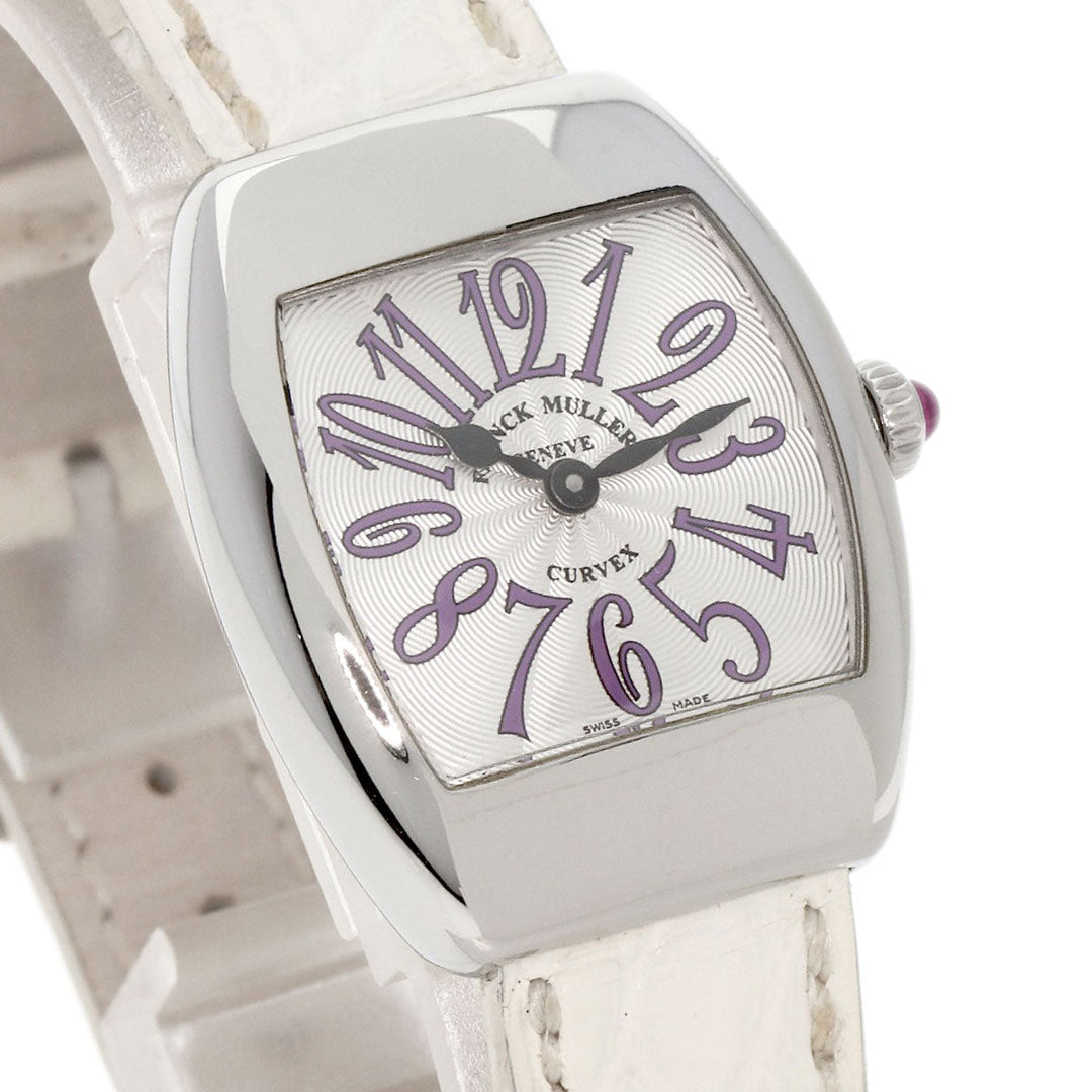 FRANCK MULLER Watches Quartz 2267QZ Stainless Steel, Leather Silver Grace Carbex Silver dial Women Used Authentic