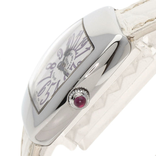 FRANCK MULLER Watches Quartz 2267QZ Stainless Steel, Leather Silver Grace Carbex Silver dial Women Used Authentic