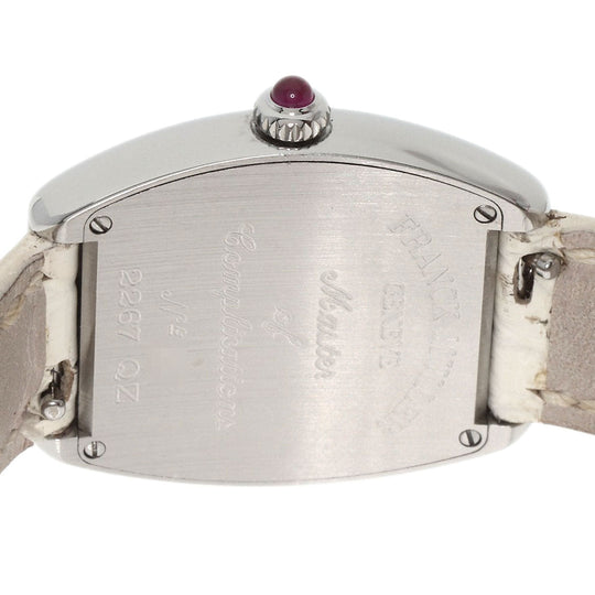 FRANCK MULLER Watches Quartz 2267QZ Stainless Steel, Leather Silver Grace Carbex Silver dial Women Used Authentic