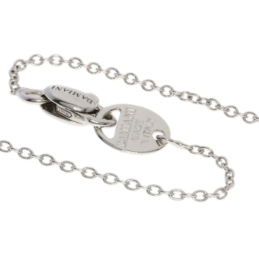 Damiani Necklace K18WG Silver D-Race Diamond Onyx Women Used Authentic