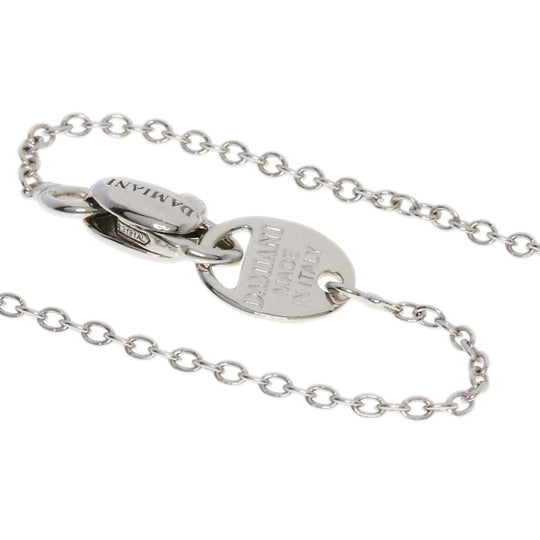 Damiani Necklace K18WG Silver D-Race Diamond Onyx Women Used Authentic