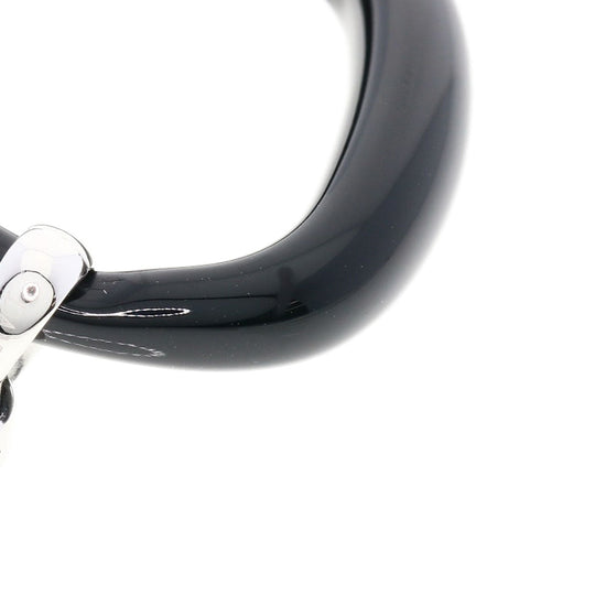 Damiani Necklace K18WG Silver D-Race Diamond Onyx Women Used Authentic