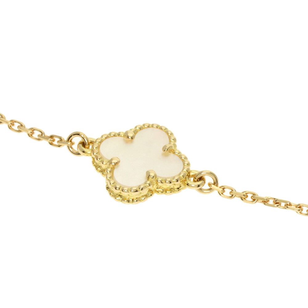 Van Cleef & Arpels bracelet 18K Yellow Gold gold Sweet Alhambra Shell Women Used Authentic