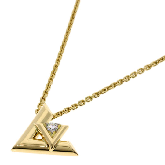 LOUIS VUITTON Necklace 18K Yellow Gold gold Volt One GM Diamond Q93808 Women Used Authentic
